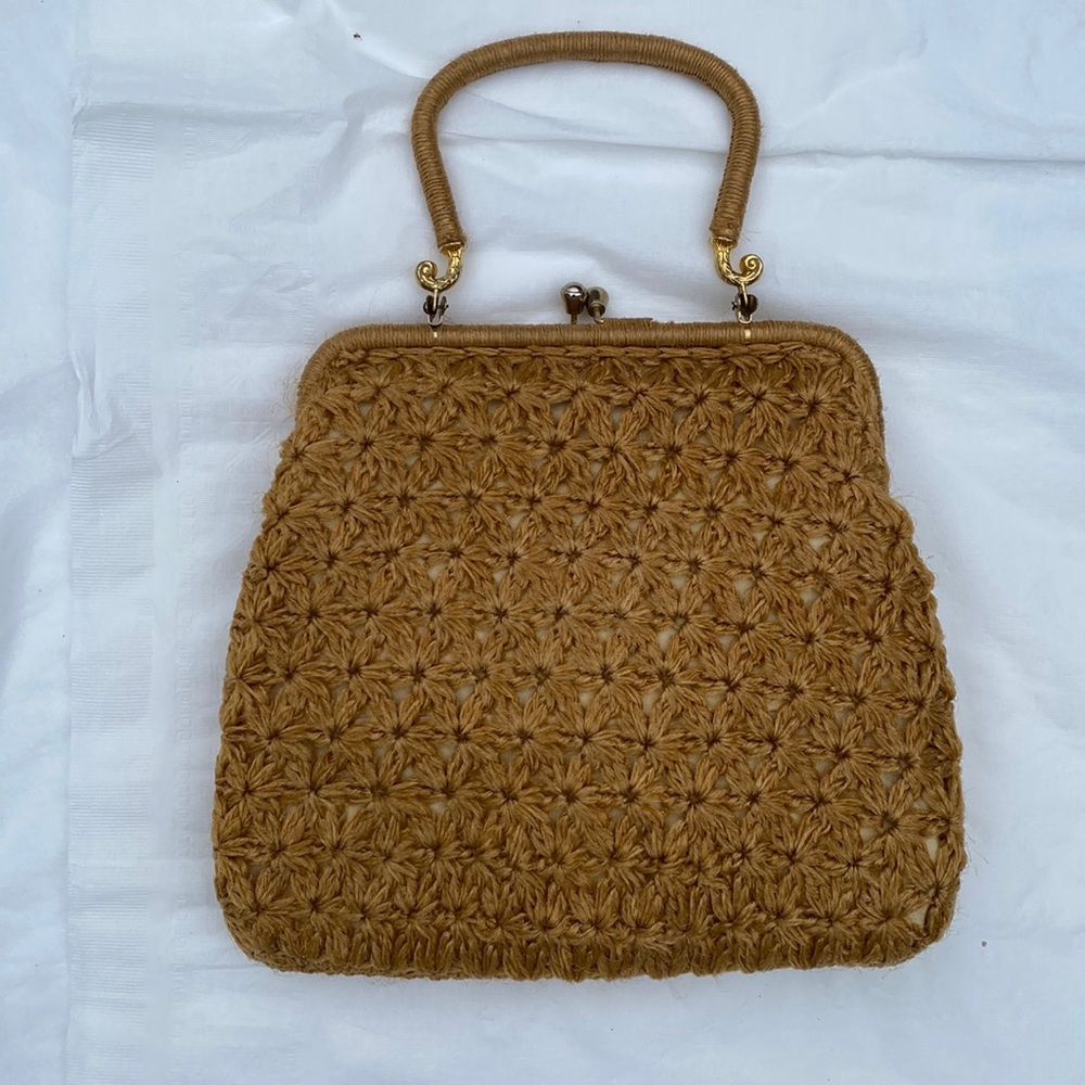 Knit mini purse